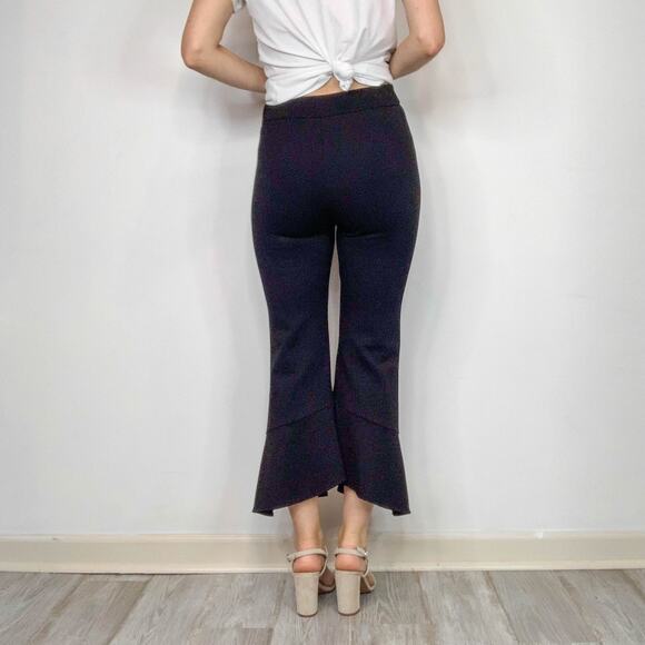 KOBI HALPERIN Alba Pant flared cropped leg black boho 70s disco 2993 - Picture 3 of 11